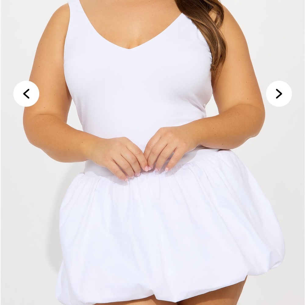 Fashion Nova White Mini Dress